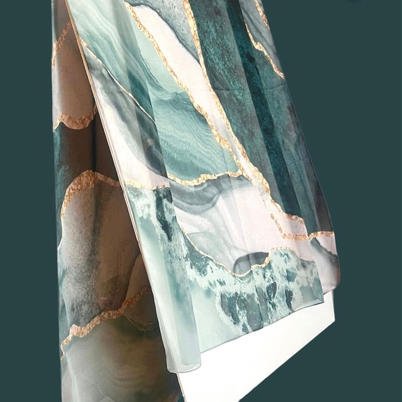 Brand New Soft Crepe Shawl , Classic Marble Design✨ - Picture 1 of 5